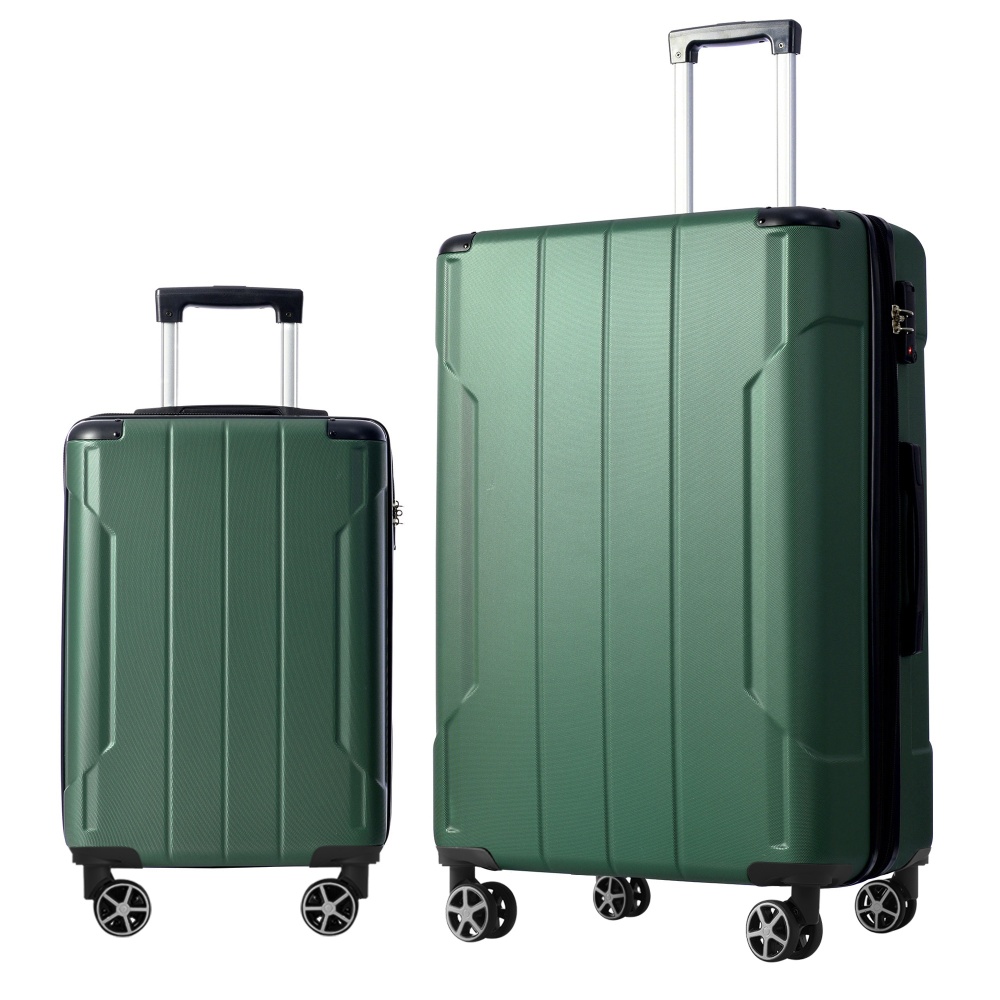 Expandable Hard Shell Luggage Set - Set Koper 2 Buah Bahan ABS