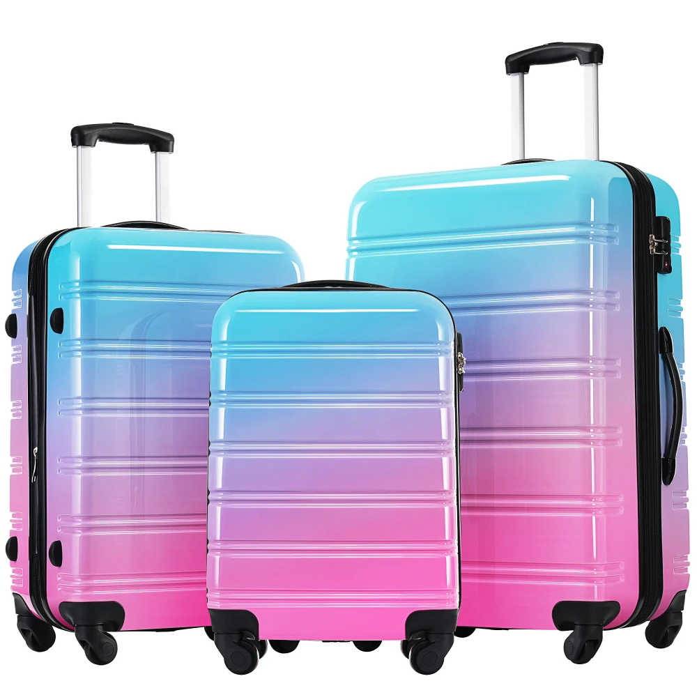 Expandable Hard Shell Luggage Set - Set Koper Hardshell 3 Buah Warna