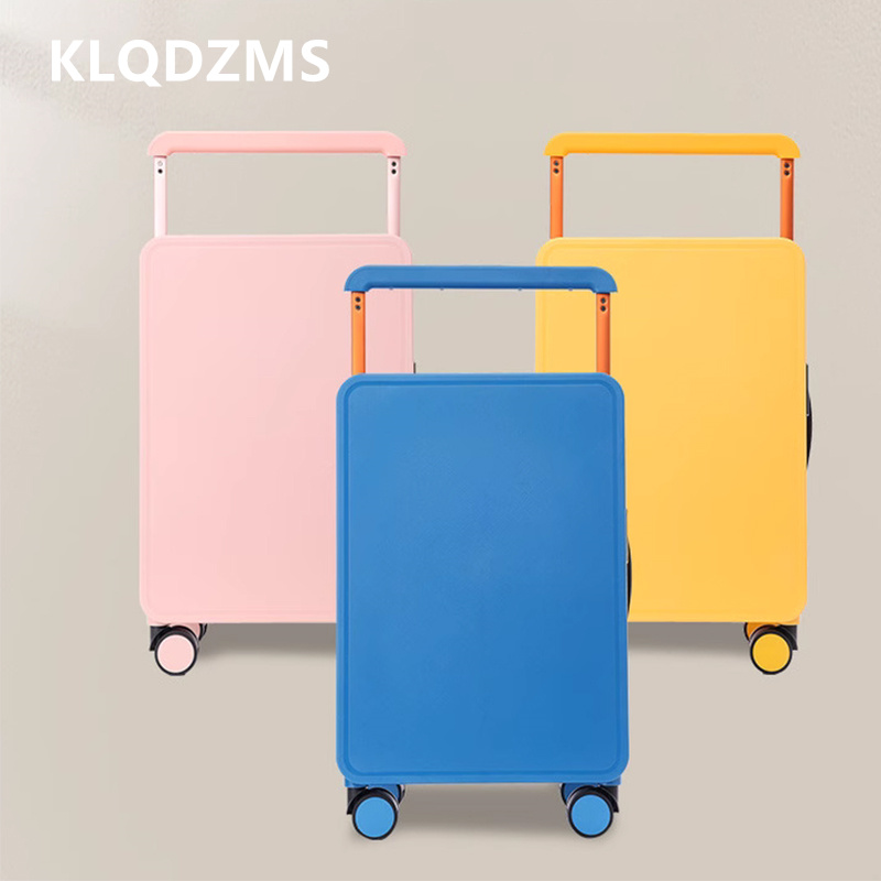 Spinner Wheel Rolling Suitcase 20 Inch - KLQDZMS Koper ABS+PC Kotak Naik Pesawat