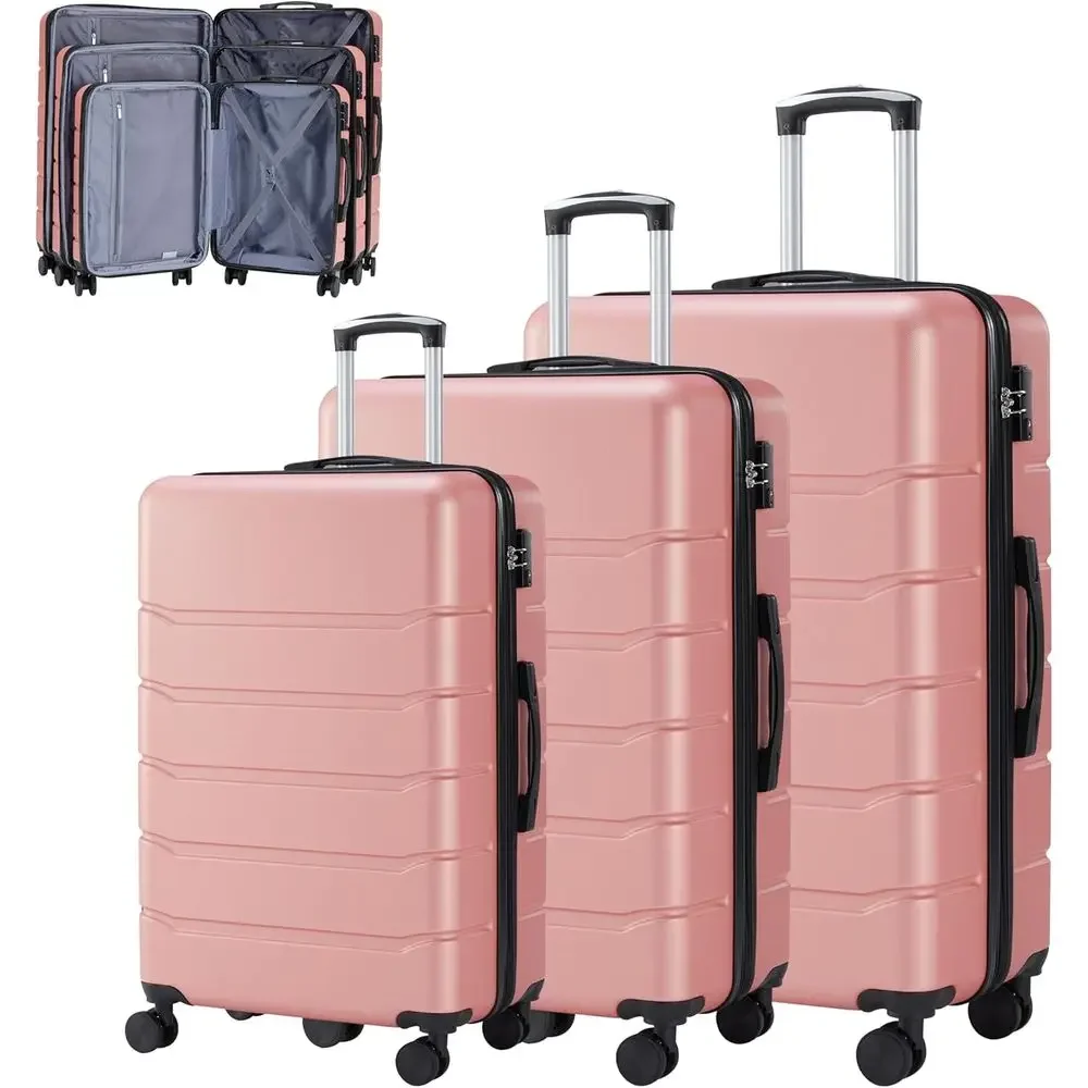 Expandable Hard Shell Luggage Set - Set Koper Besar 3 Buah dengan