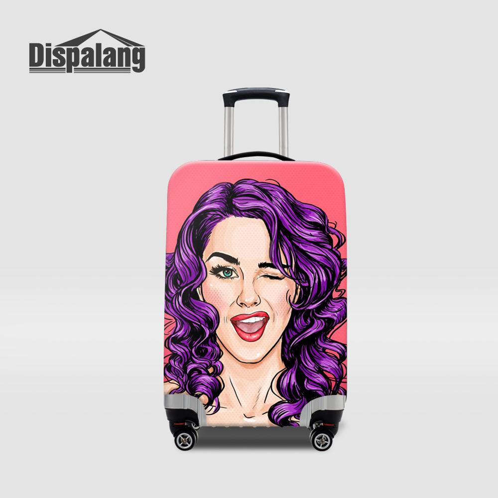 Waterproof Suitcase Cover Protector - Penutup Koper Wanita dengan Cetakan Kartun