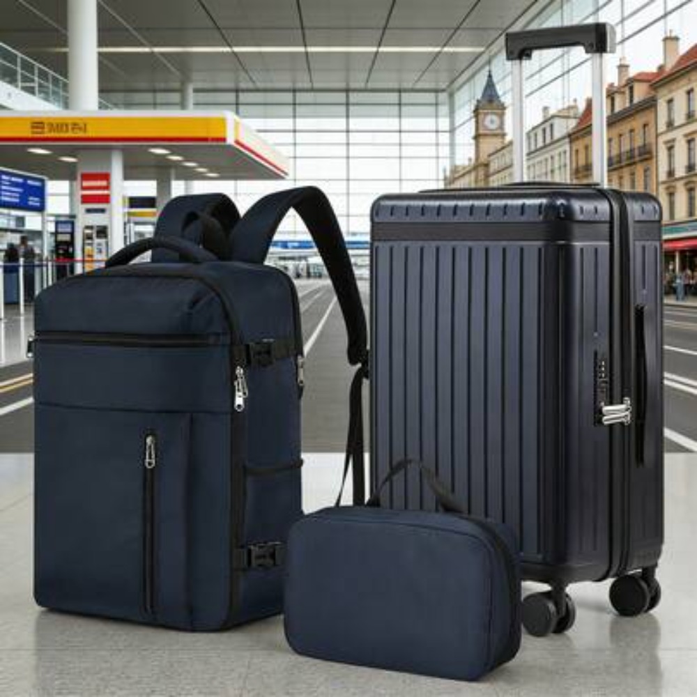 Spinner Wheel Rolling Suitcase 20 Inch - Set Koper 3 Buah Ukuran 20