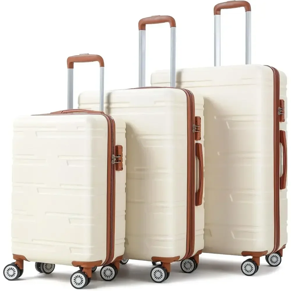 Expandable Hard Shell Luggage Set - Set Koper Hardshell 3-Piece yang Dapat
