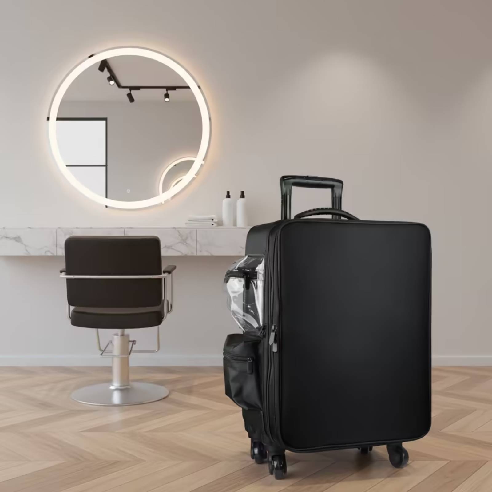 Backpacks - Koper Makeup Beroda dengan Roda Putar,