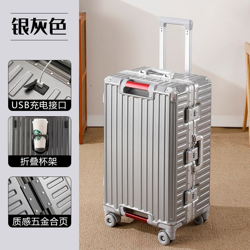 Aluminum Frame Carry On Luggage - Koper Perjalanan Ukuran Besar Rangka Aluminium
