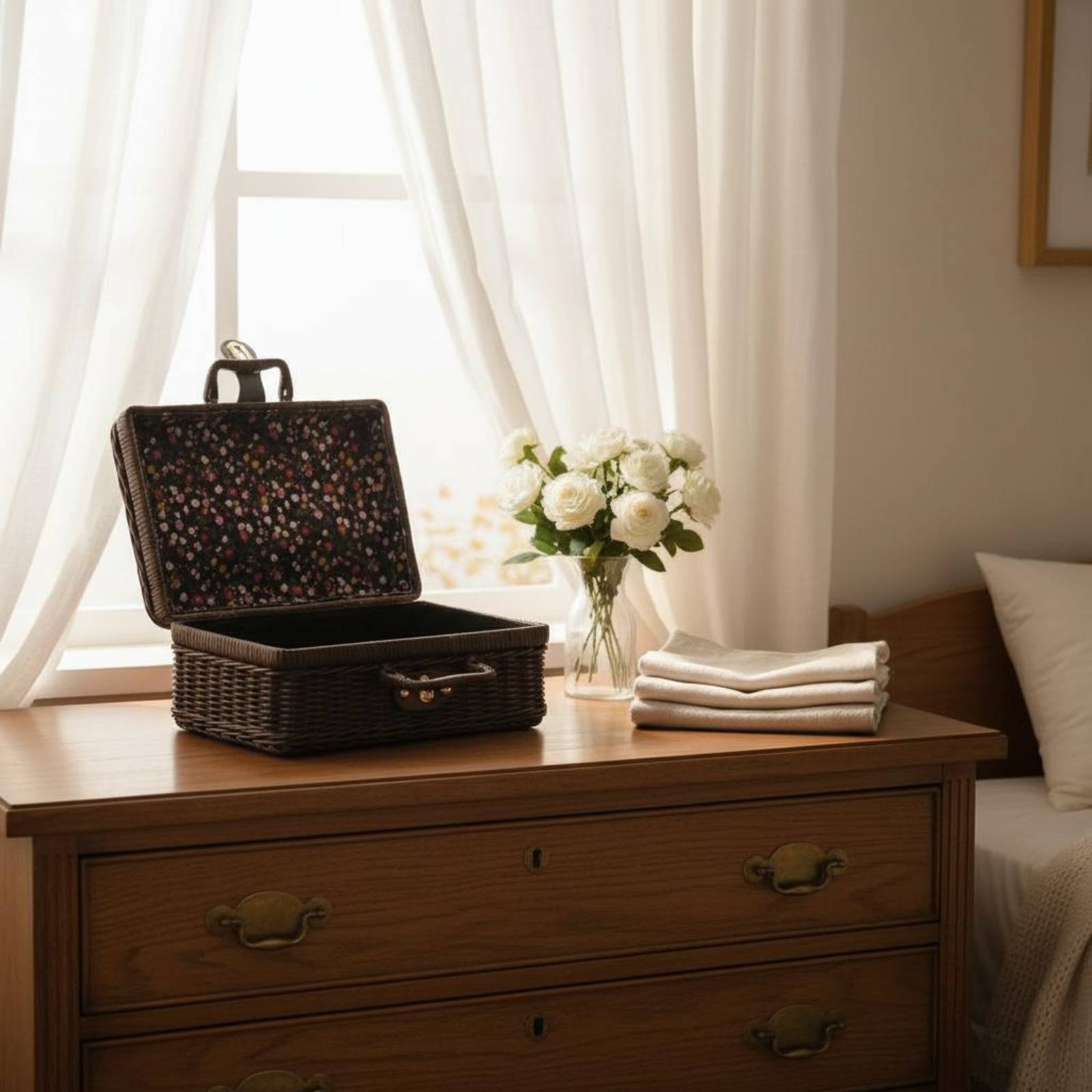 Retro Vintage Trunk Suitcase - Koper Desain Vintage Dengan Pegangan Koper
