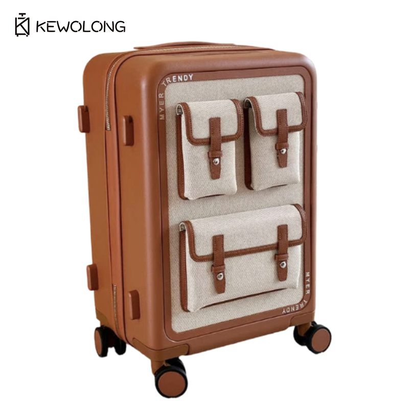 Spinner Wheel Rolling Suitcase 20 Inch - Koper Spinner Kanvas Vintage 20/24 Inci,