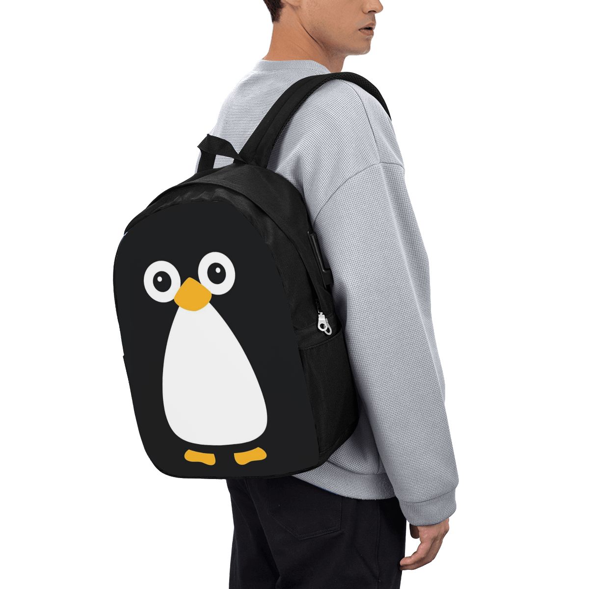 Travel Bags - Tas Ransel Penguin Vektor Lucu Tas
