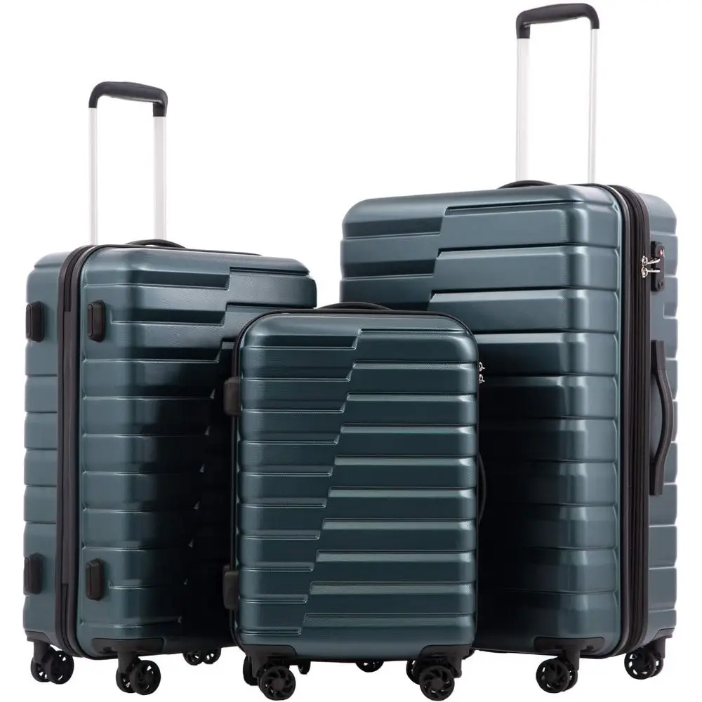 Expandable Hard Shell Luggage Set - Set Koper Spinner 3-Piece Hard Shell,
