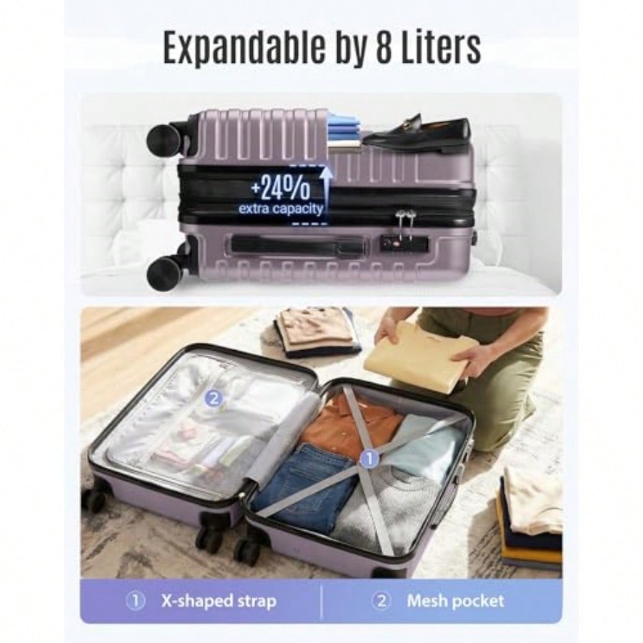 Tas Jinjing yang Dapat Diperlu - Spinner Wheel Rolling Suitcase 20 Inch ulasan dan harga