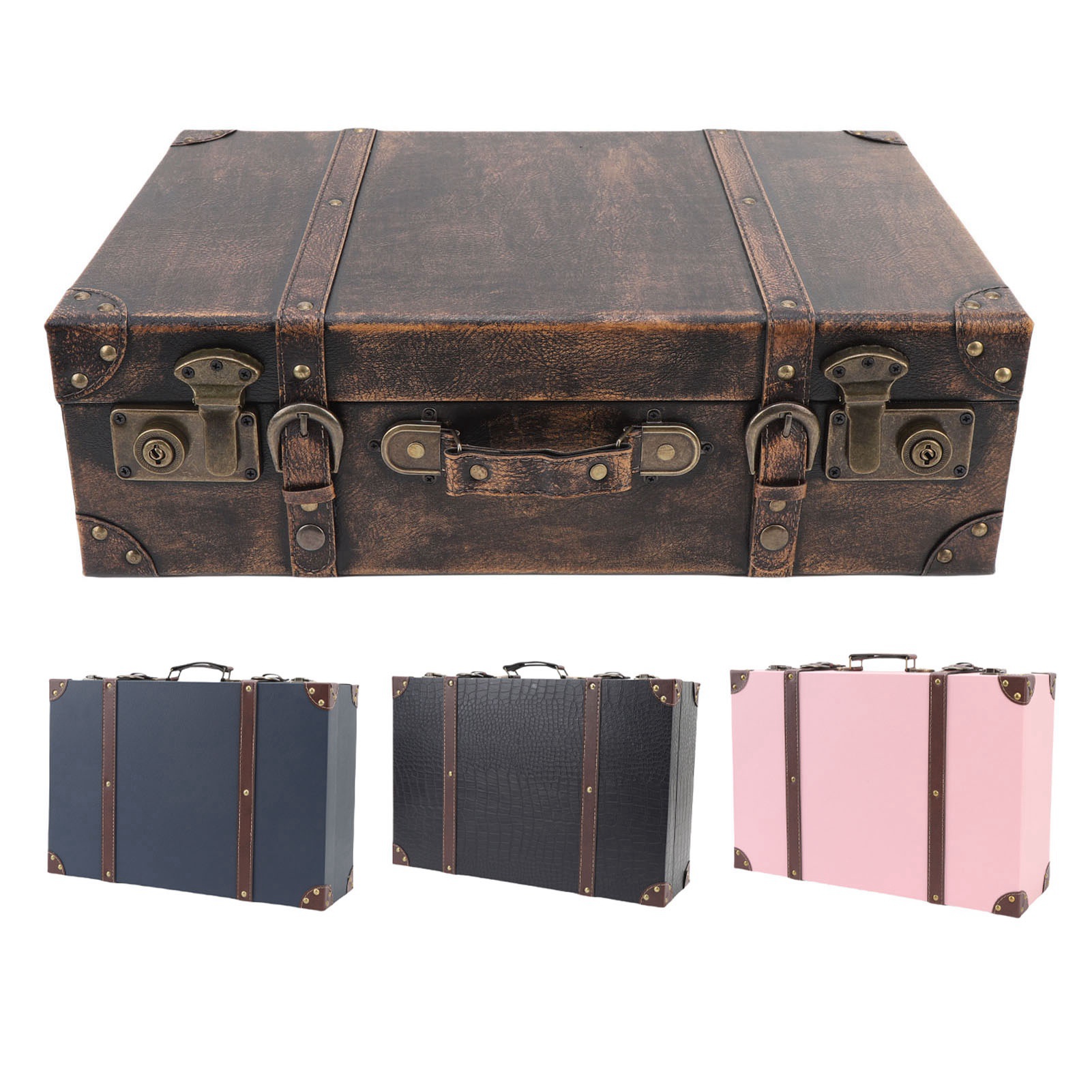 Kotak Koper Vintage Gaya Perja - Retro Vintage Trunk Suitcase ulasan dan harga