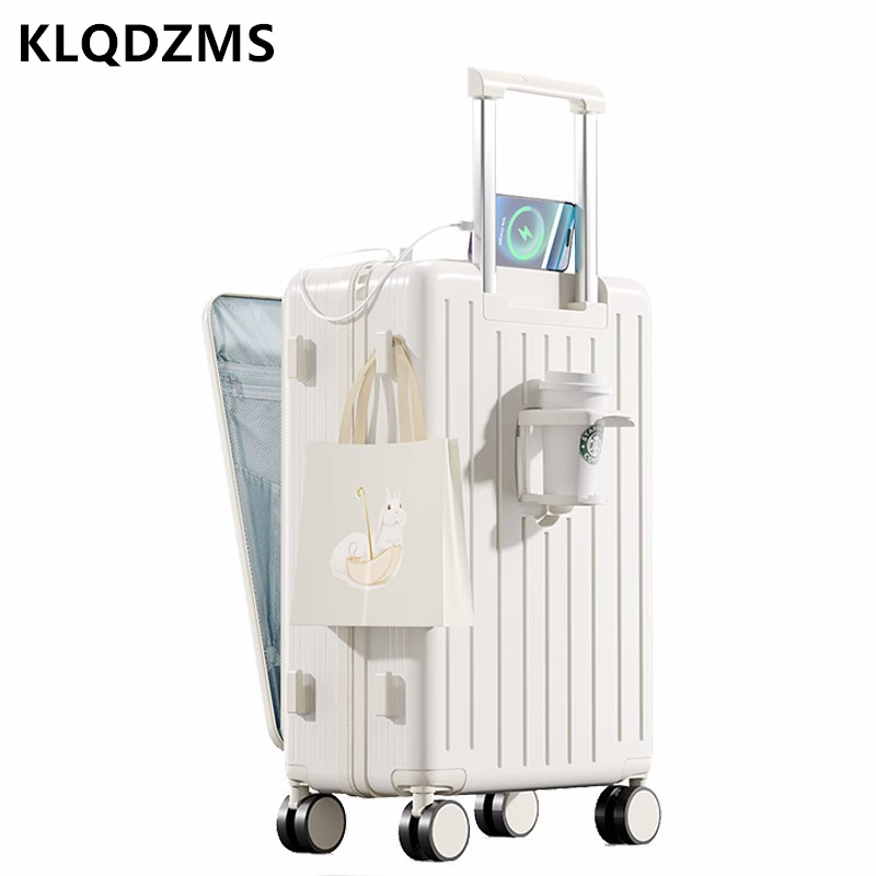 KLQDZMS Koper Berkualitas Ting - Front Opening Laptop Luggage 24 Inch ulasan dan harga
