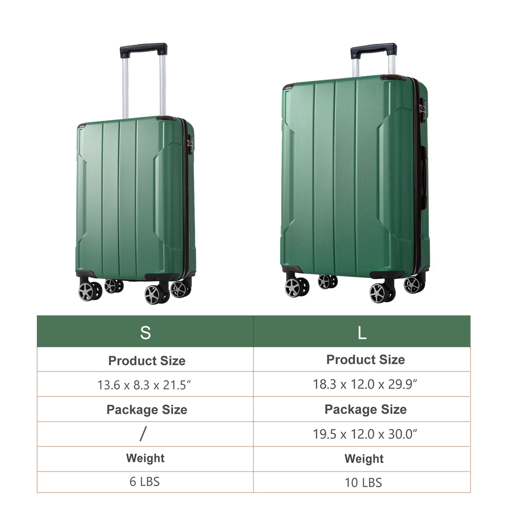 Set Koper 2 Buah Bahan ABS Ker - Expandable Hard Shell Luggage Set ulasan dan harga