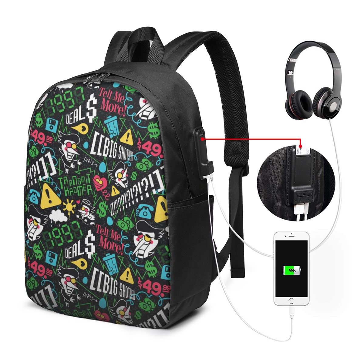Deltarune SPAMTON G Ransel Tas - Travel Bags ulasan dan harga
