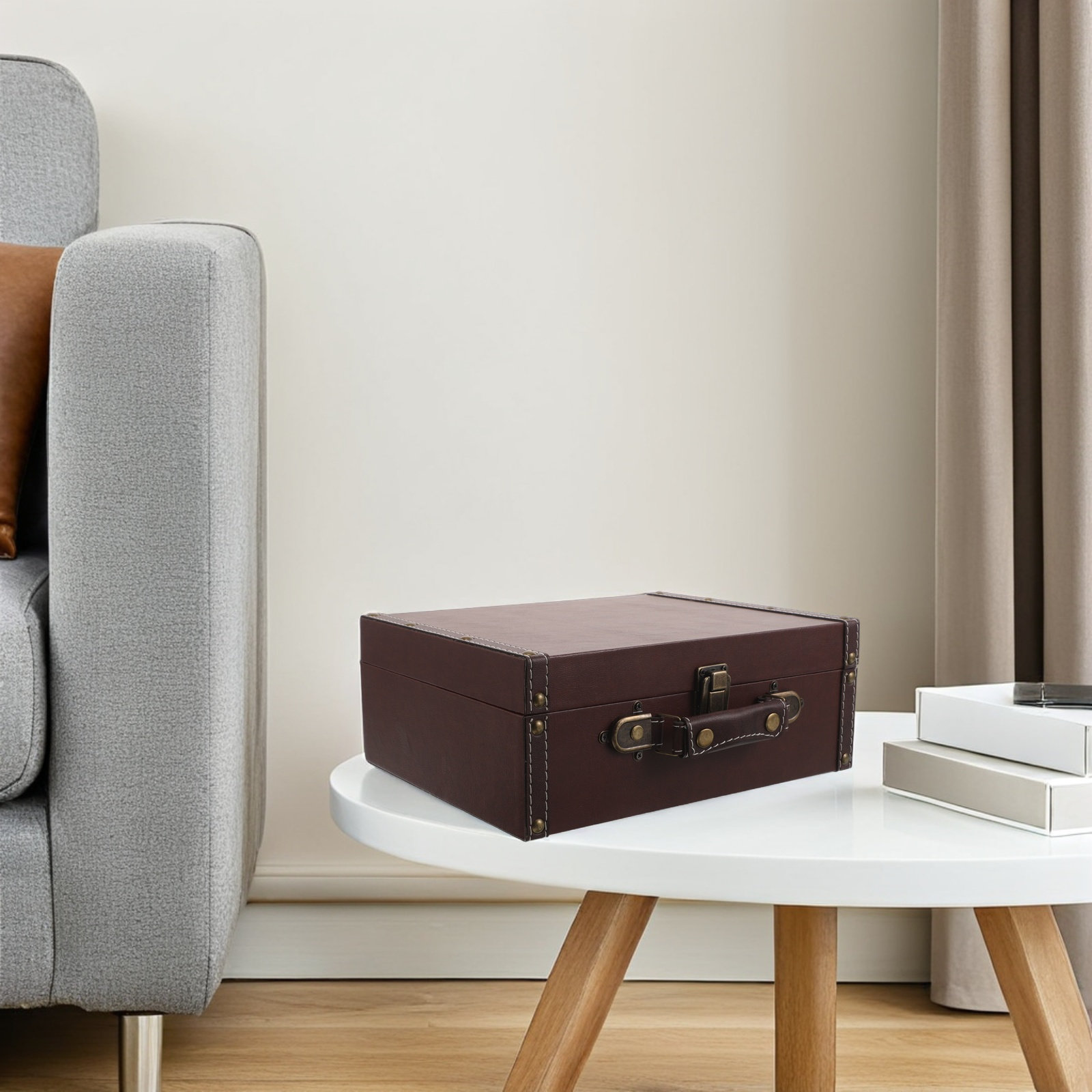 Koper Vintage Properti Retro P - Retro Vintage Trunk Suitcase ulasan dan harga