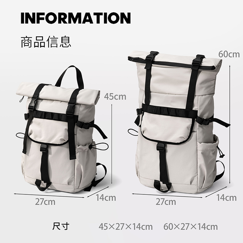 Tas ransel pria baru model rol - Foldable Rolling Luggage Bag ulasan dan harga