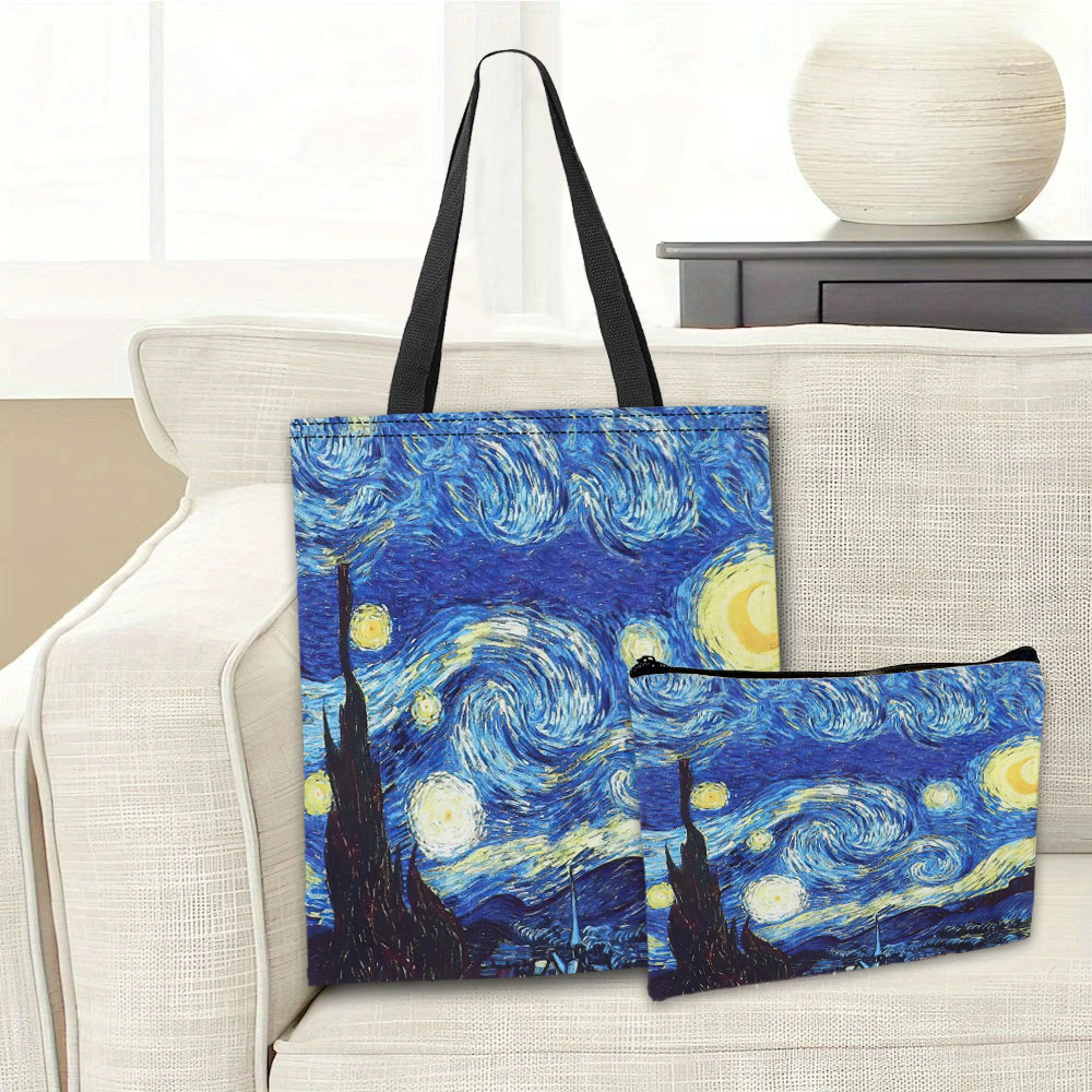 Tas Tote Seri Van Gogh Kantong - Cosmetic Bags ulasan dan harga