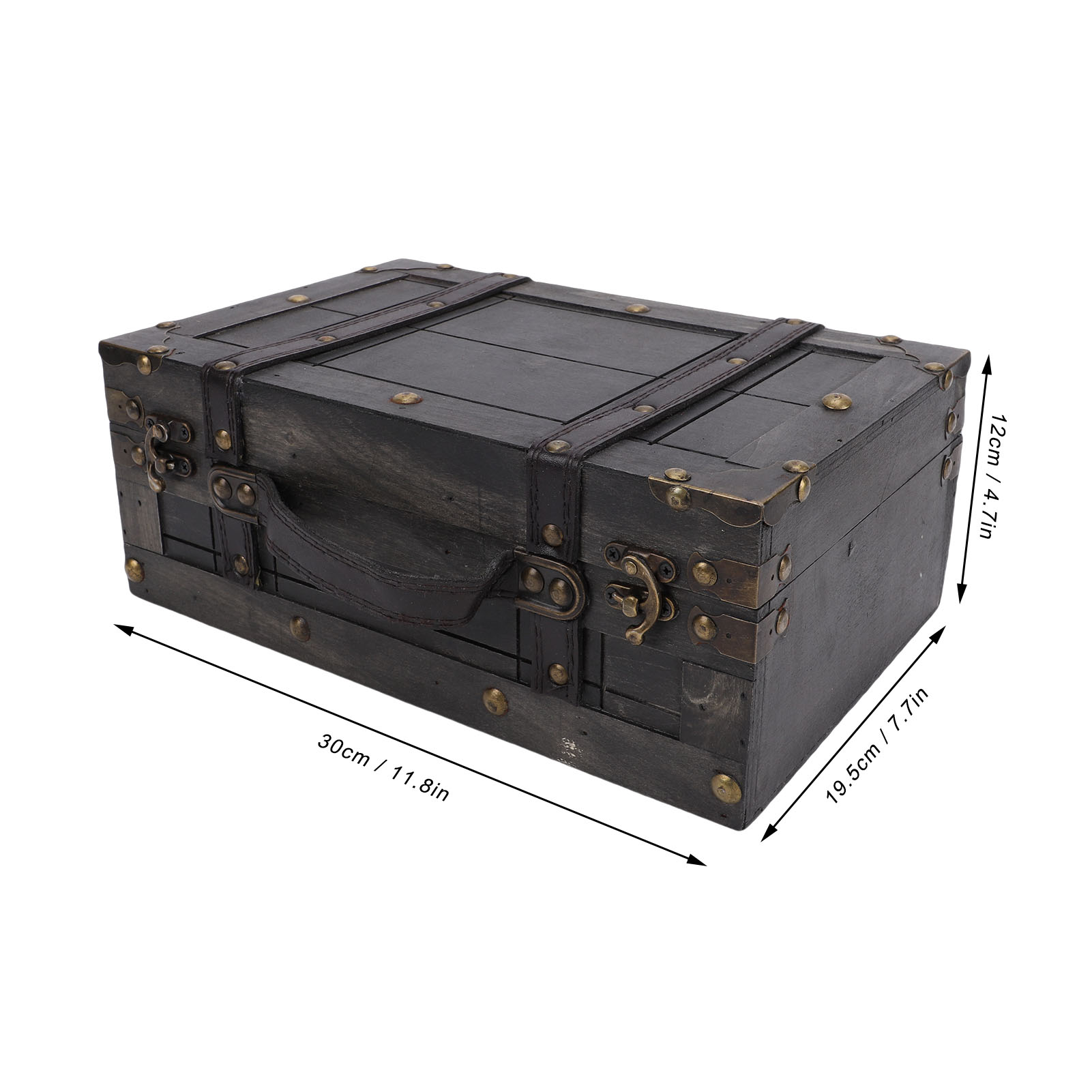 Kotak Penyimpanan Kayu Peti Ka - Retro Vintage Trunk Suitcase ulasan dan harga