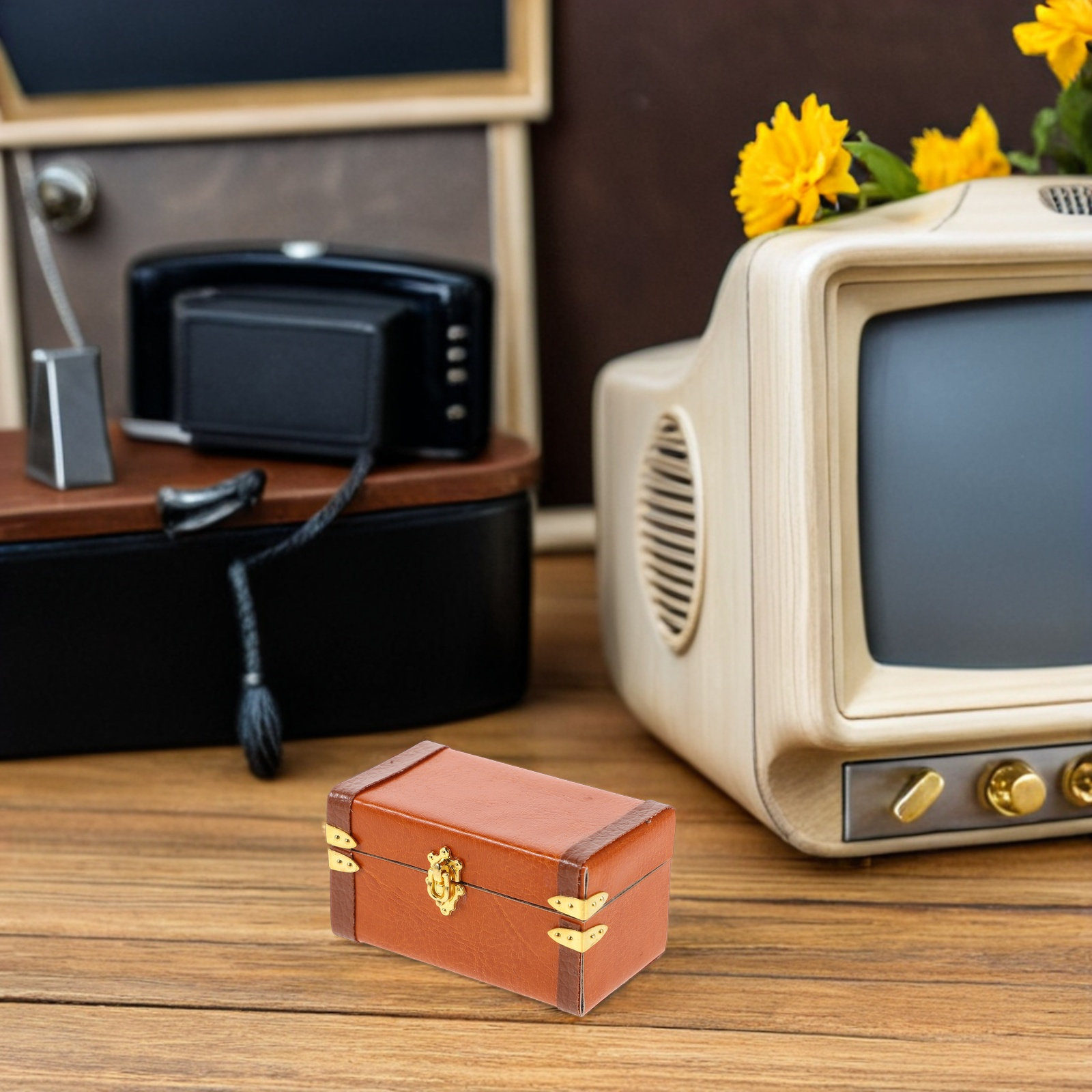 Koper Miniatur Vintage Gaya Re - Retro Vintage Trunk Suitcase ulasan dan harga