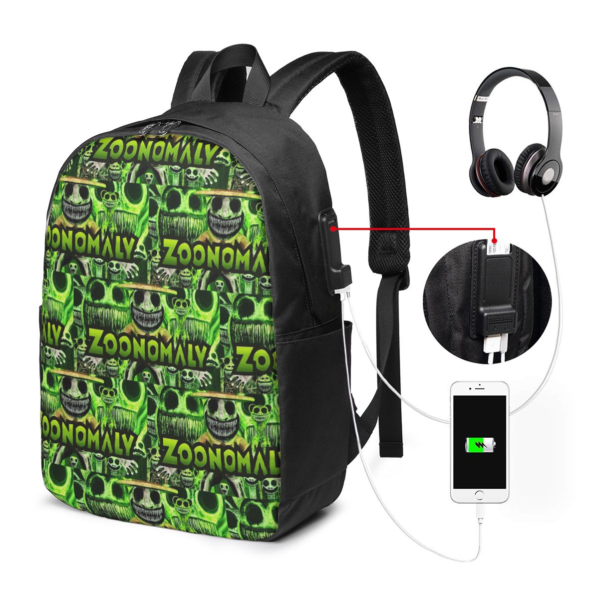 Zoonomaly Cartoon Steam Game B - Travel Bags ulasan dan harga