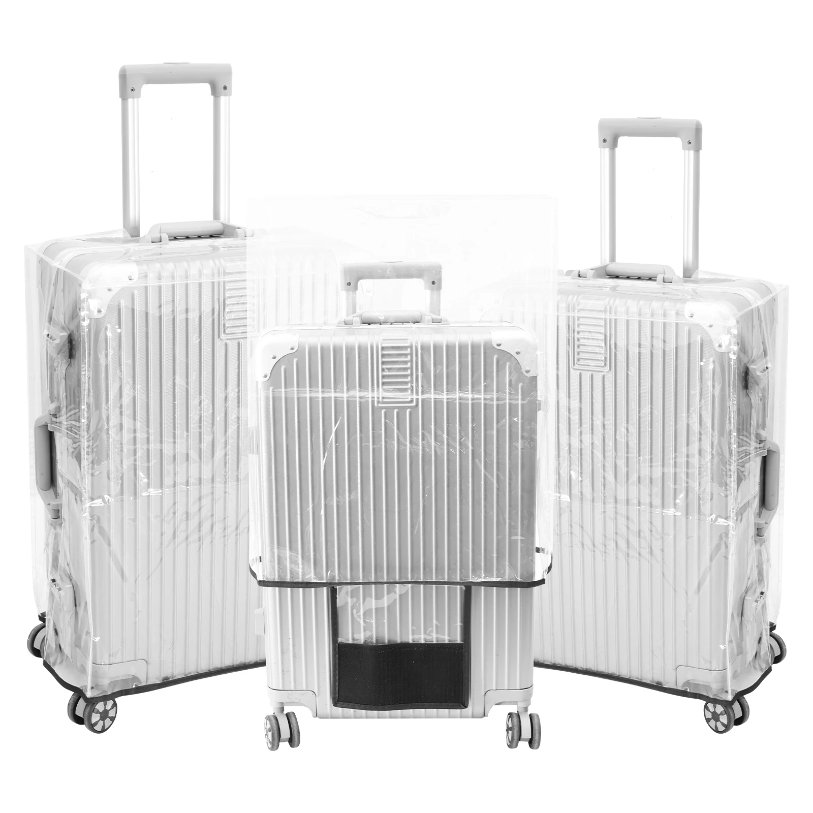 3 Buah Penutup Pelindung Bagas - Luggage Protective Cover Transparent ulasan dan harga