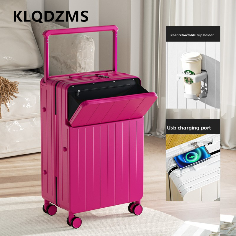 KLQDZMS Koper Multifungsi Kota - Front Opening Laptop Luggage 24 Inch ulasan dan harga