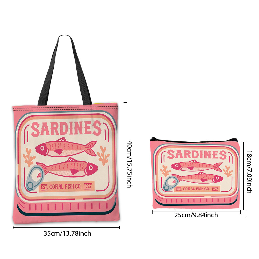 Tas Tangan Pink Sardines yang  - Cosmetic Bags ulasan dan harga