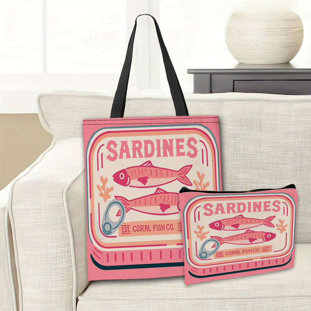Tas Tangan Pink Sardines yang  - Cosmetic Bags ulasan dan harga