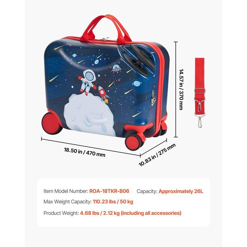 Koper Skuter Anak Ringan 18-in - Kids Ride On Suitcase Scooter ulasan dan harga