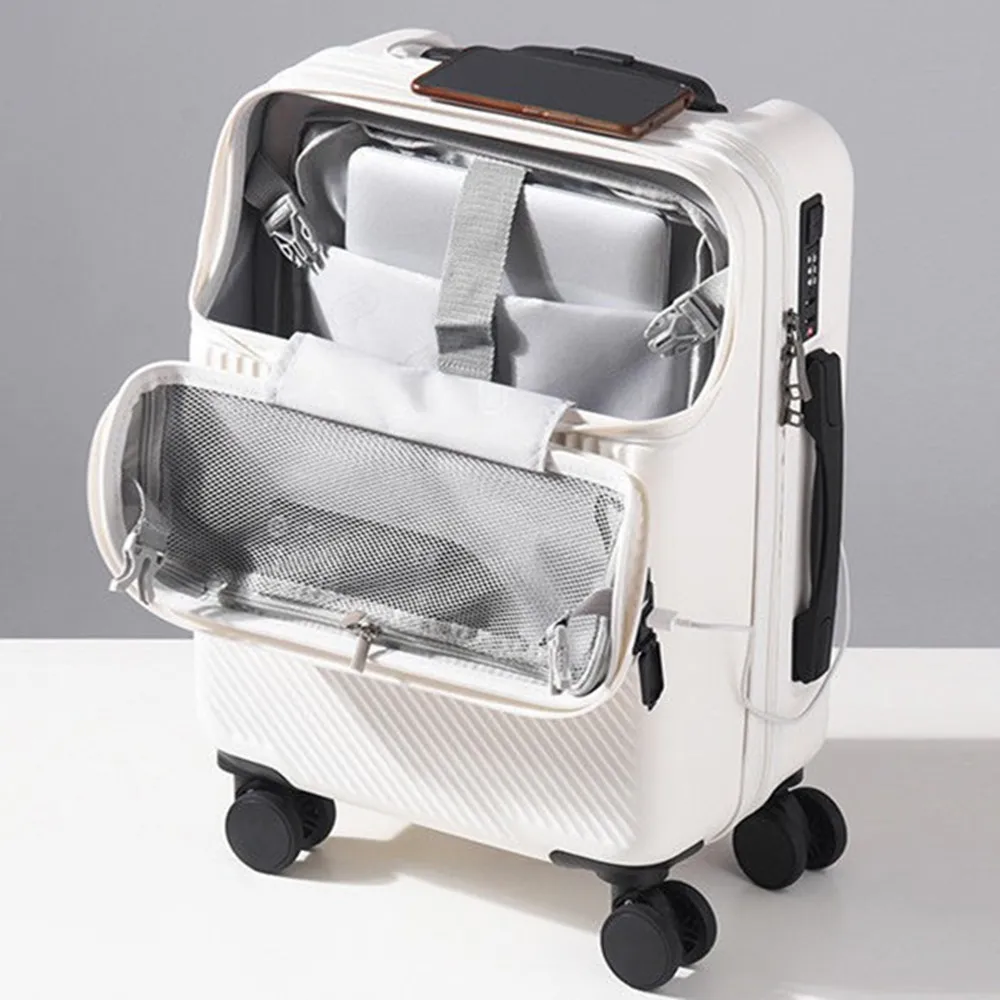 Tas Koper Trolley Bukaan Depan - Front Opening Laptop Luggage 24 Inch ulasan dan harga