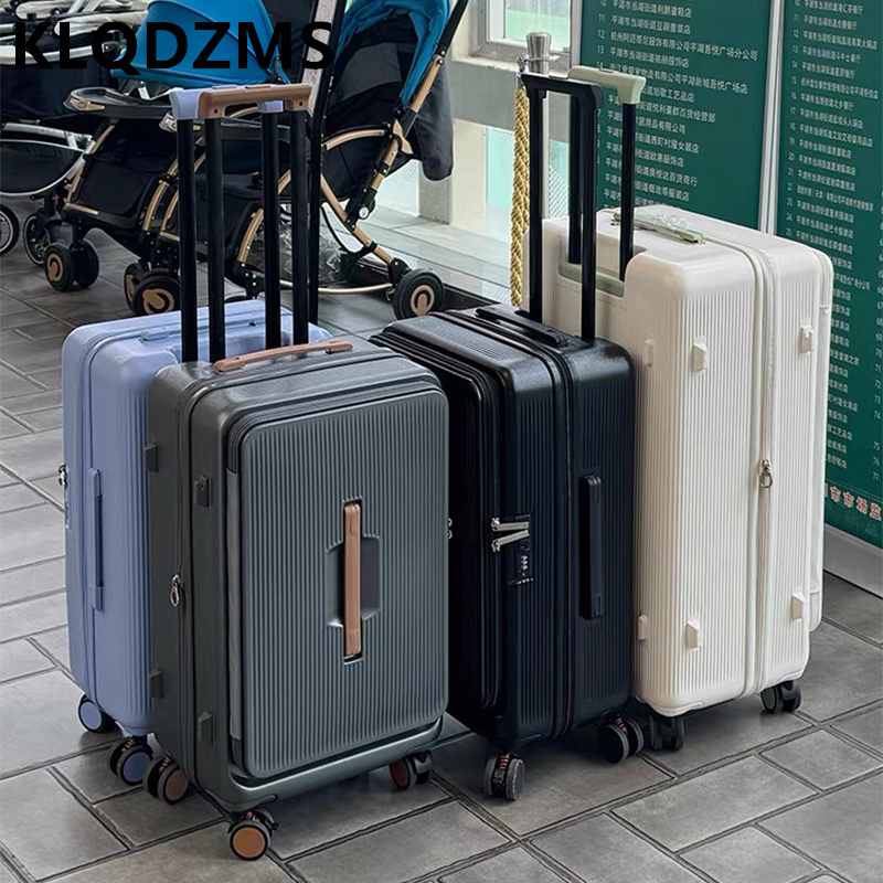 KLQDZMS Tas Koper Bergulir den - Front Opening Laptop Luggage 24 Inch ulasan dan harga