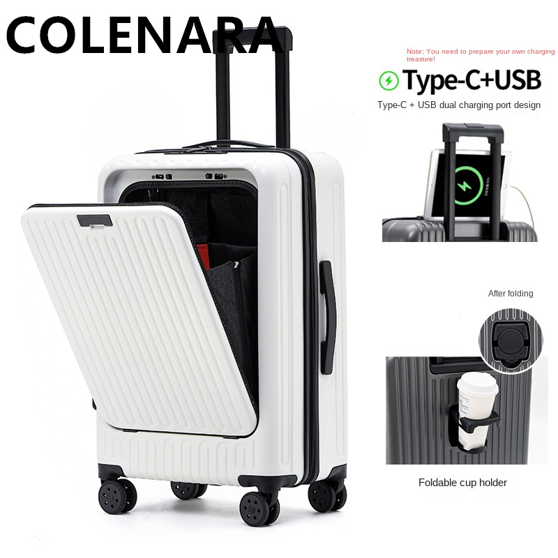 Tas Koper Kabin Multifungsi CO - Front Opening Laptop Luggage 24 Inch ulasan dan harga
