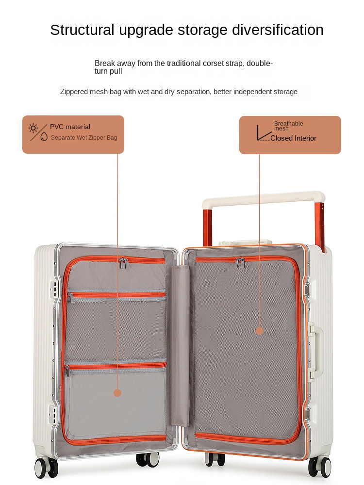 Koper Baru dengan Pegangan Leb - Spinner Wheel Rolling Suitcase 20 Inch ulasan dan harga