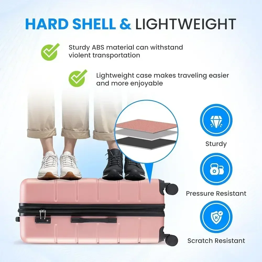 Set Koper Besar 3-Potong denga - Expandable Hard Shell Luggage Set ulasan dan harga