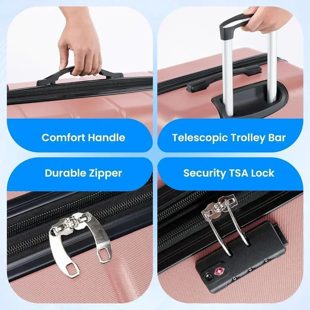 Set Koper Besar 3-Potong denga - Expandable Hard Shell Luggage Set ulasan dan harga