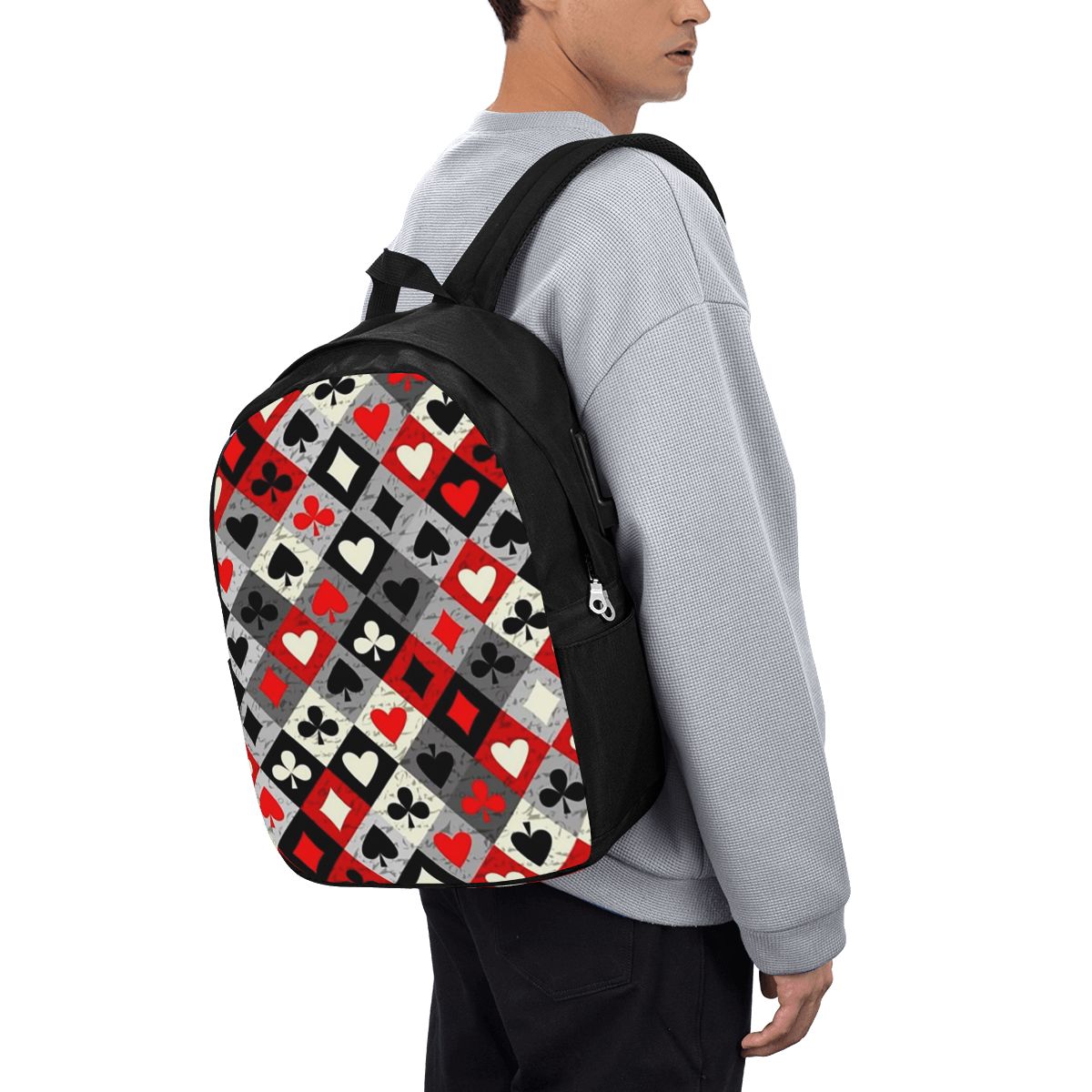 Tas Ransel Motif Kartu Poker,  - Travel Bags ulasan dan harga