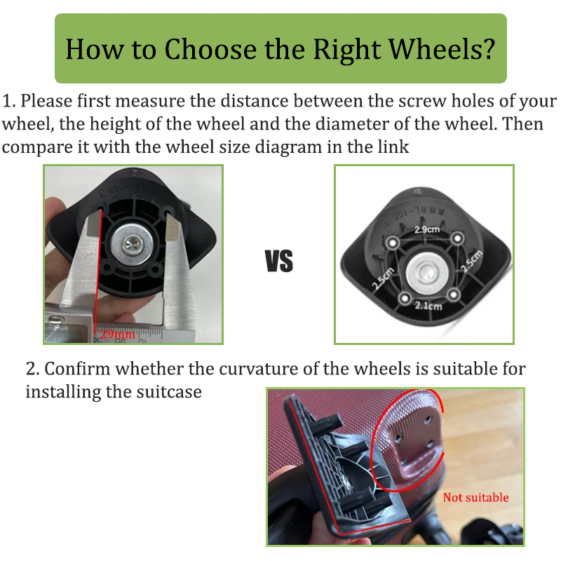 Roda Pengganti Universal untuk - Silent Replacement Luggage Wheels ulasan dan harga