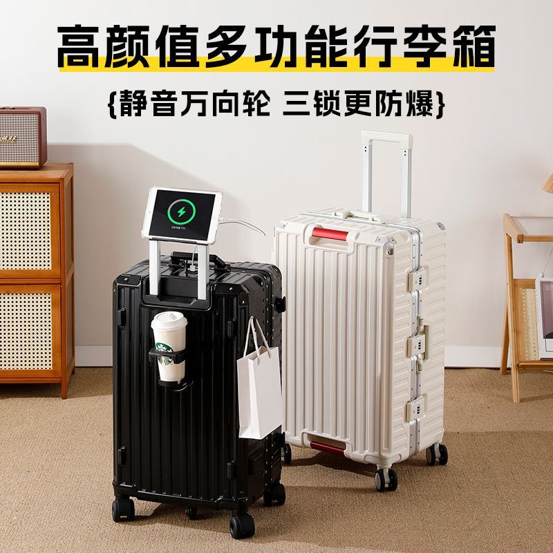 Koper Perjalanan Ukuran Besar  - Aluminum Frame Carry On Luggage ulasan dan harga