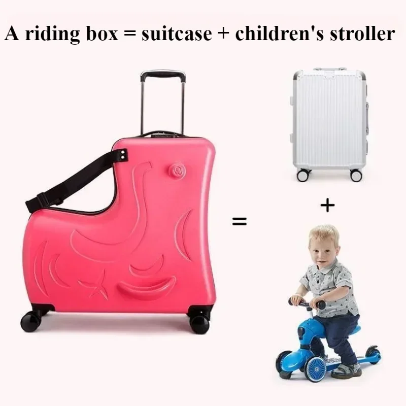 Koper Anak dengan Roda Skuter  - Kids Ride On Suitcase Scooter ulasan dan harga