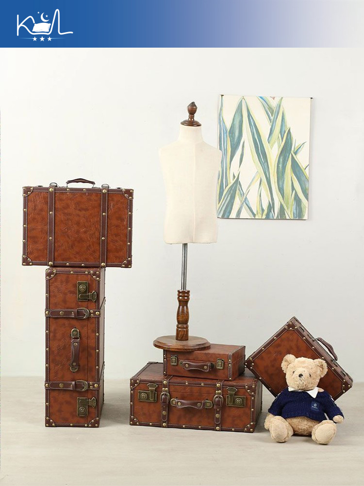 Kotak Penyimpanan Koper Dekora - Retro Vintage Trunk Suitcase ulasan dan harga