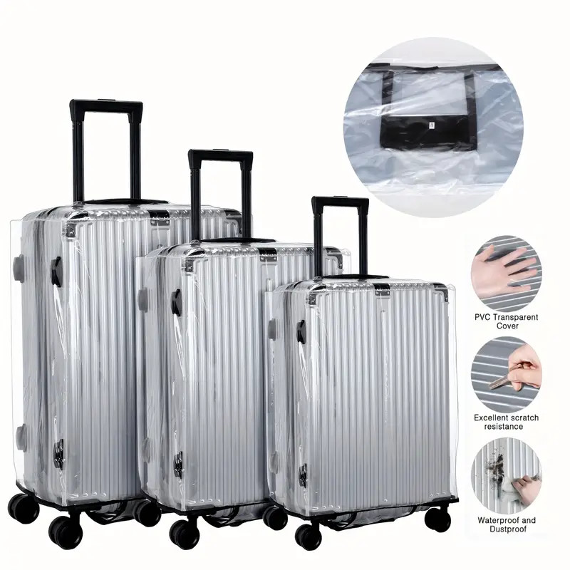 Pelindung koper beroda PVC, pe - Waterproof Suitcase Cover Protector ulasan dan harga