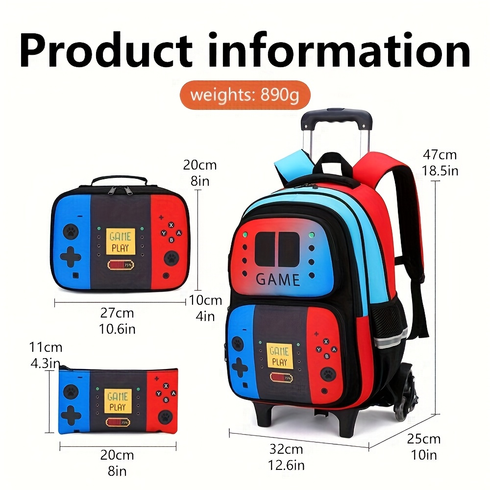 3PCS Tas Ransel Roda untuk Ana - Foldable Rolling Luggage Bag ulasan dan harga