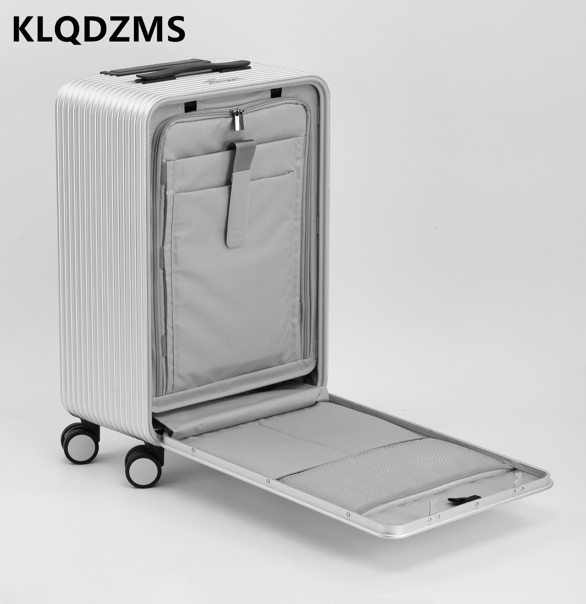 KLQDZMS Bagasi Semua Aluminium - Front Opening Laptop Luggage 24 Inch ulasan dan harga