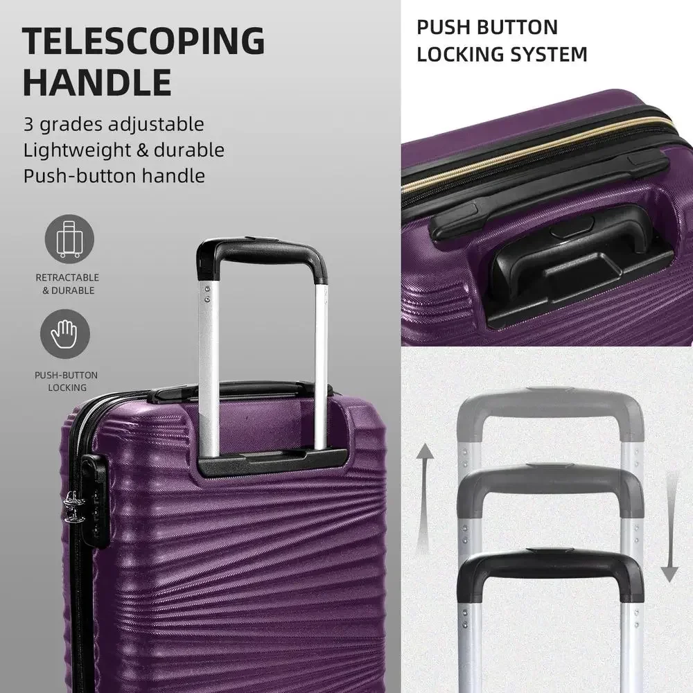 Set Koper 5-Piece dengan Cangk - Expandable Hard Shell Luggage Set ulasan dan harga