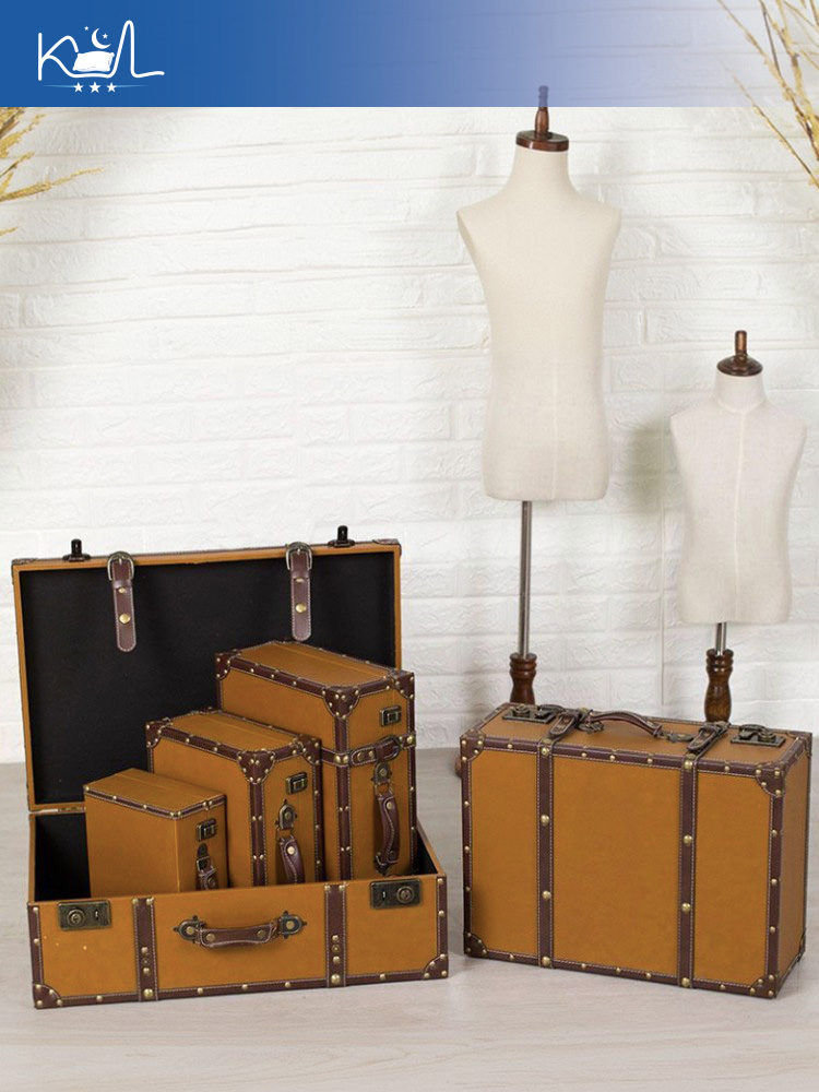 Kotak Penyimpanan Koper Dekora - Retro Vintage Trunk Suitcase ulasan dan harga