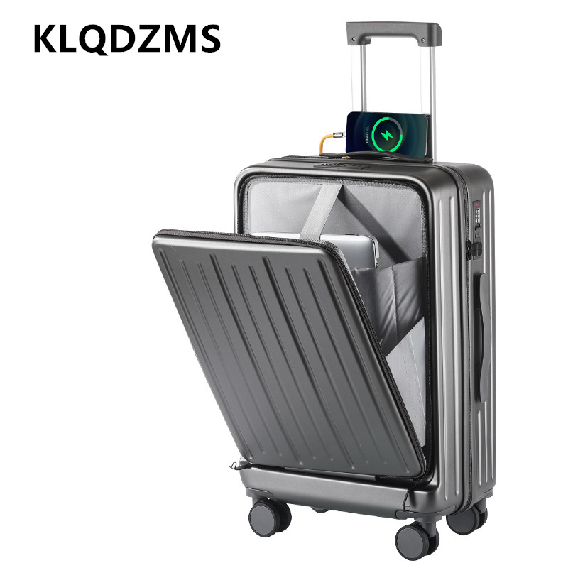 KLQDZMS Koper Pengisi Daya 20  - Front Opening Laptop Luggage 24 Inch ulasan dan harga