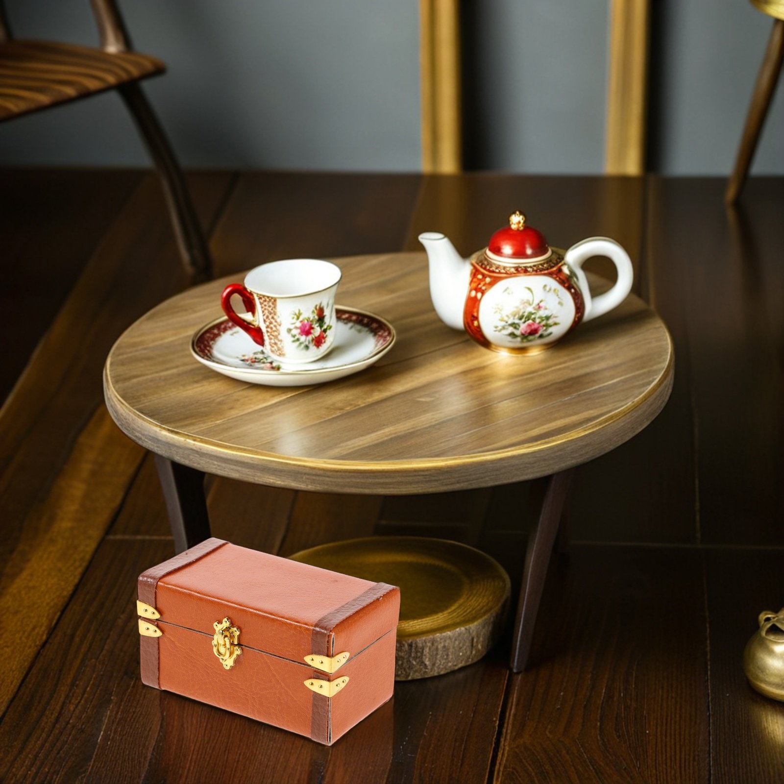 Koper Miniatur Vintage, Kotak  - Retro Vintage Trunk Suitcase ulasan dan harga